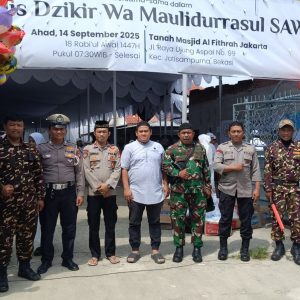 Diikuti Ratusan Jemaah, Peringatan Maulid Nabi di Jatisampurna Berjalan Aman dengan Pengamanan Polisi
