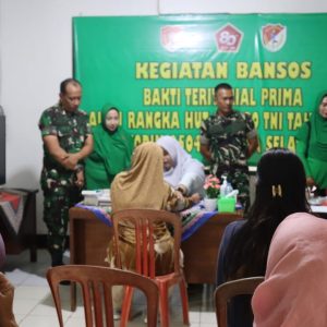 HUT Ke-80 TNI, Kodim 0504/Jakarta Selatan Gelar Bakti Kesehatan