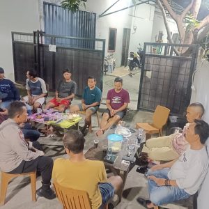 Patroli Siskamling Terpadu Polsek Bekasi Utara di Kelurahan Kaliabang Tengah Kec. Bekasi Utara