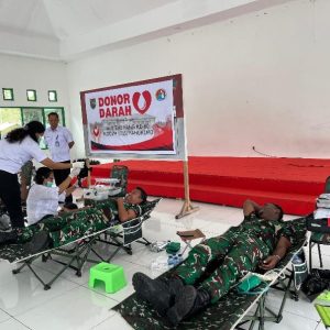 Sambut HUT TNI Ke-80, Kodim 1715/Yahukimo Gelar Donor Darah