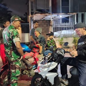 Babinsa Bintarajaya Bersama Tiga Pilar dan Komponen Pendukung Gelar Patroli Malam, Wujudkan Lingkungan Aman dan Kondusif