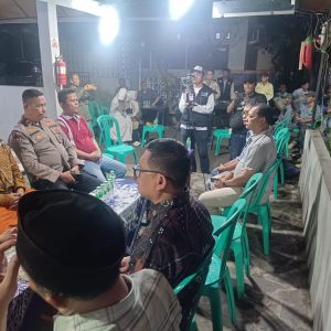Ngopi Bareng Forkopimcam, Danramil 05/Cibitung Ajak Warga Jaga Kondusivitas Lingkungan