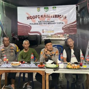 Ngopi Kamtibmas di Margajaya, Hangatkan Malam dan Eratkan Kebersamaan