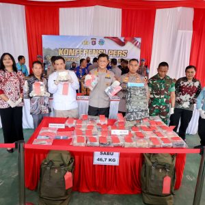 Polisi Gagalkan Penyelundupan 46,7 Kg Sabu di Kalteng, 885 Ribu Jiwa Terselamatkan