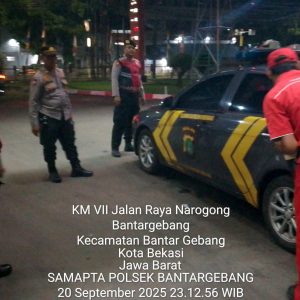 Polsek Bantargebang Gelar OKJ, Ops Jaya 21 dan Patroli Skala Sedang Antisipasi Guantibmas