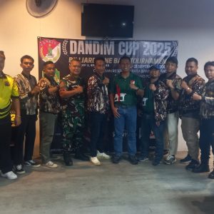 Komsos Kreatif, Kodim 0507/Bekasi dan FKPPI Gelar Pertandingan Bilyard Pererat Silaturahmi dan Sportivitas