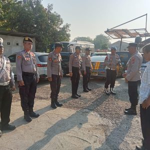 Polsek Pondok Gede Gelar Apel Pengamanan Penyekatan Massa Pelajar dan Kelompok Anarko di Perbatasan Jatiwaringin