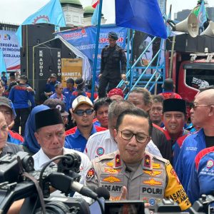 Polda Metro Jaya Pastikan Aksi Buruh di DPR Berjalan Aman dan Humanis