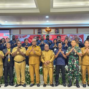 Dandim 1710/Mimika Hadiri Pelantikan Pengurus Daerah Karang Taruna Kabupaten Mimika Periode 2025-2030