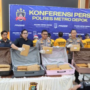 Polres Metro Depok Ungkap Kasus Ganja 78 Kilogram, Enam Tersangka Diamankan