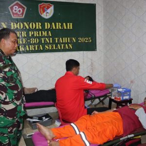 Warga antusias Ikuti Donor Darah Kodim 0504/JS.