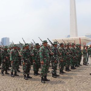 Demi Tampil Prima di HUT ke-80 TNI, Prajurit Korem 052/Wkr Berlatih Intensif