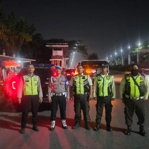Polsek Medansatria Gelar Patroli Malam untuk Antisipasi Gangguan Keamanan