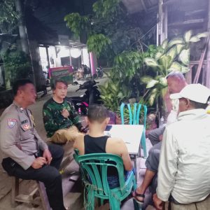 Perkuat Siskamling, Polsek Rawalumbu Ingatkan Warga Hilangkan Kesempatan Kejahatan