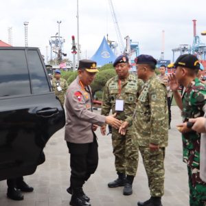 Pengamanan Kunjungan Presiden RI Prabowo Subianto Tinjau Kekuatan Maritim TNI AL dan Anugerahkan Kenaikan Pangkat di Mako Kolinlamil Jakarta”