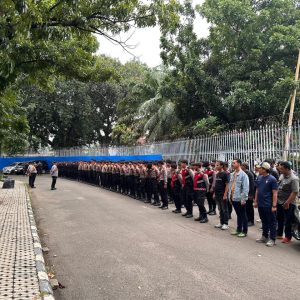 Wakapolsek Kemayoran Pimpin Apel Pengamanan Hari Kedua Synchronize Fest 2025
