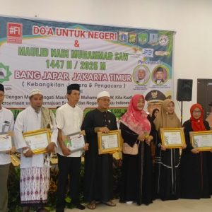 Bang Japar Komando Wilayah (Komwil) Jakarta Timur Gelar Doa Bersama untuk Negeri dan Peringatan Maulid Nabi Muhammad SAW.