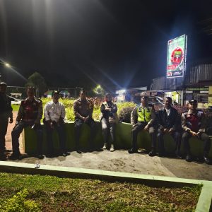 Cegah Kejahatan Dini Hari, Polsek Pondok Gede Gelar Patroli Gabungan di Bundaran Kecapi