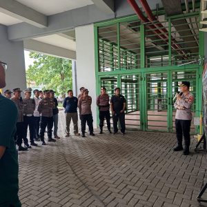 Ciptakan Rasa Aman, Polres Metro Bekasi Kota Gelar Apel Pengamanan Laga Bekasi City vs Sumatera Selatan
