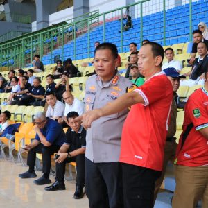 Pastikan Keamanan Maksimal, Kapolres Bekasi Kota Pantau Langsung Pengamanan Laga Bekasi City vs Sumsel United