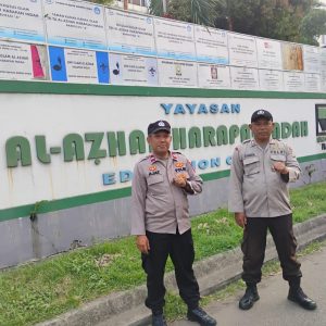 Personil Polsek Medansatria Melaksanakan Patroli Mobile Wilayah Titik Rawan Kejahatan
