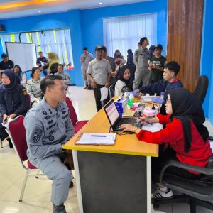 Bakamla RI Ikut Donor Darah di HUT Ke-26 KKP