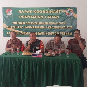 Danramil 05/Bantar Gebang Dorong Sinergi TNI, Pemerintah dan Masyarakat dalam Penyiapan Lahan KDKMP, Wujud Dukung Program Pemerintah Pusat