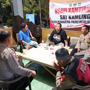 Polsek Medansatria Gelar Ngopi Sat Kamling untuk Jalin Silaturahmi