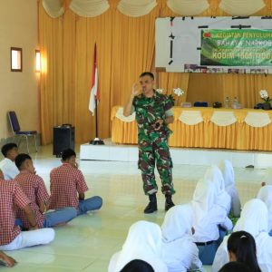 Satgas TMMD ke-126 Kodim 1505/Tidore Berikan Penyuluhan Bahaya Narkoba kepada Pelajar