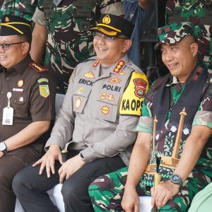 Kapolres Metro Jakarta Utara Hadiri Kunjungan Kerja Danrem 0502/Wkr Bersama Forkopimko di Kodim 0502/JU