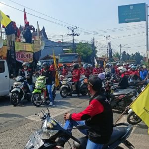 Polsek Bantar Gebang Kawal Keberangkatan Buruh ke Pemkot Bekasi, Tuntut Kenaikan Upah 2026