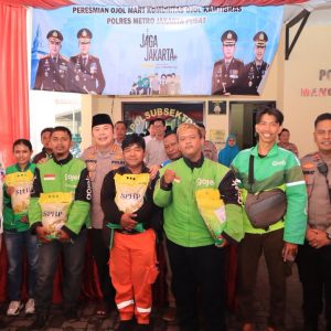 Kapolres Metro Jakpus Resmikan Ojol Mart ke-6, Wujud Dukungan untuk Driver Online