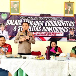 3 PILAR BERSINERGI WUJUDKAN KAMTIBMAS KONDUSIF DI BEKASI TIMUR