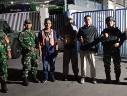 Koramil 03/Ps.Rebo-Ciracas Bersama Warga Perketat Patroli Ramadhan di Pasar Rebo.