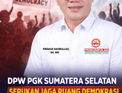 DPW PGK Sumatera Selatan Serukan Jaga Ruang Demokrasi, Tolak Kekerasan terhadap Aktivis HAM