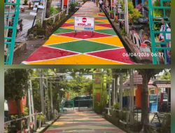 Kreativitas Anak SMP 1 Muara Enim: Mewarnai Jalan di Lingkungan Sekolah