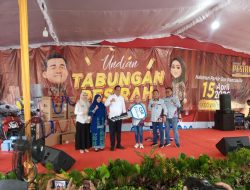 Penyerahan CSR dan Undian Tabungan Pesirah Meriahkan GOR Pancasila Muara Enim Bersama UMKM Binaan Bank Sumsel Babel