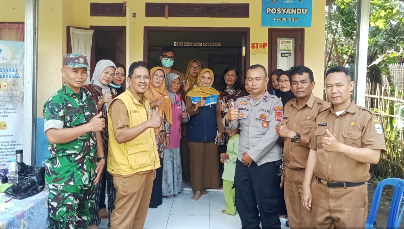 Kegiatan berlangsung mulai pukul 09.00 hingga 12.00 WIB dengan melibatkan unsur lintas sektor, mulai dari tenaga kesehatan, aparat keamanan, hingga unsur pemerintahan dan kader masyarakat.