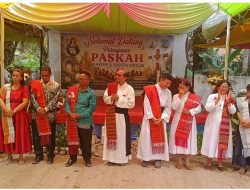 Romo Bimo Yanto, OSC Hadiri Perayaan Paskah Rayon II Santa Odelia di Sialang Buah, Umat Diajak Berbagi Sukacita dan Harapan