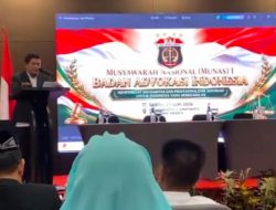 Musyawarah Nasional Badan Advokasi Indonesia Berlangsung Sukses,Terpilih Ridwan Abdullah,SH Sebagai Ketua Umum Periode 2026-2031