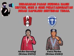 KEBAKARAN PASAR DWIKORA MASIH MISTERI, GMKI & GMNI PEMATANGSIANTAR DESAK KAPOLRES BERTINDAK TEGAS