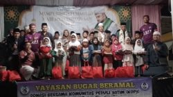 Maulid Nabi DKM Nurul Huda Jadi Momentum Berbagi, Yayasan Bugar Beramal dan KOPY Santuni Yatim serta Jompo Dhuafa