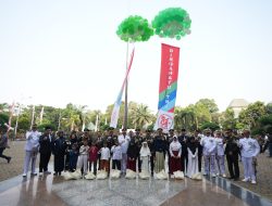 Upacara HUT ke-81 TNI di Jakarta Utara, Dandim 0502/JU Bacakan Amanat Panglima TNI Dihadapan Forkopimko Plus