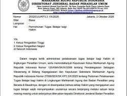 Badilum Tekankan Usul Tugas Belajar Hakim Wajib Diajukan Berjenjang