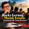 # Rocky Gerung Masuk Istana: Akankah Kritik Tetap Bersuara?
