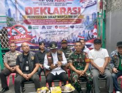 WARGA DURI SELATAN DEKLARASIKAN PERANG TERHADAP NARKOBA, POLSEK TAMBORA BERSAMA TIGA PILAR DUKUNG LINGKUNGAN BERSIH NARKOBA
