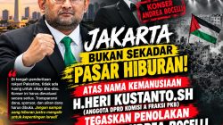 Heri Kustanto Tolak Konser Andrea Bocelli, Minta Transparansi Sponsor dan Aliran Dana