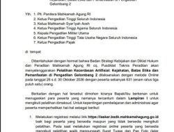 BSDK Umumkan 631 Hakim Peserta Pelatihan Kecerdasan Artifisial Gelombang II