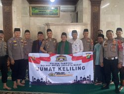 JUMAT KELILING DI MASJID NURUL ISLAM FATAHILLAH, KAPOLSEK TAMBORA AJAK WARGA PERKUAT KAMTIBMAS