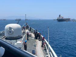 Perkokoh Diplomasi Maritim, KRI SIM-367 Berlatih Bersama Tiga Kapal Perang Australia
